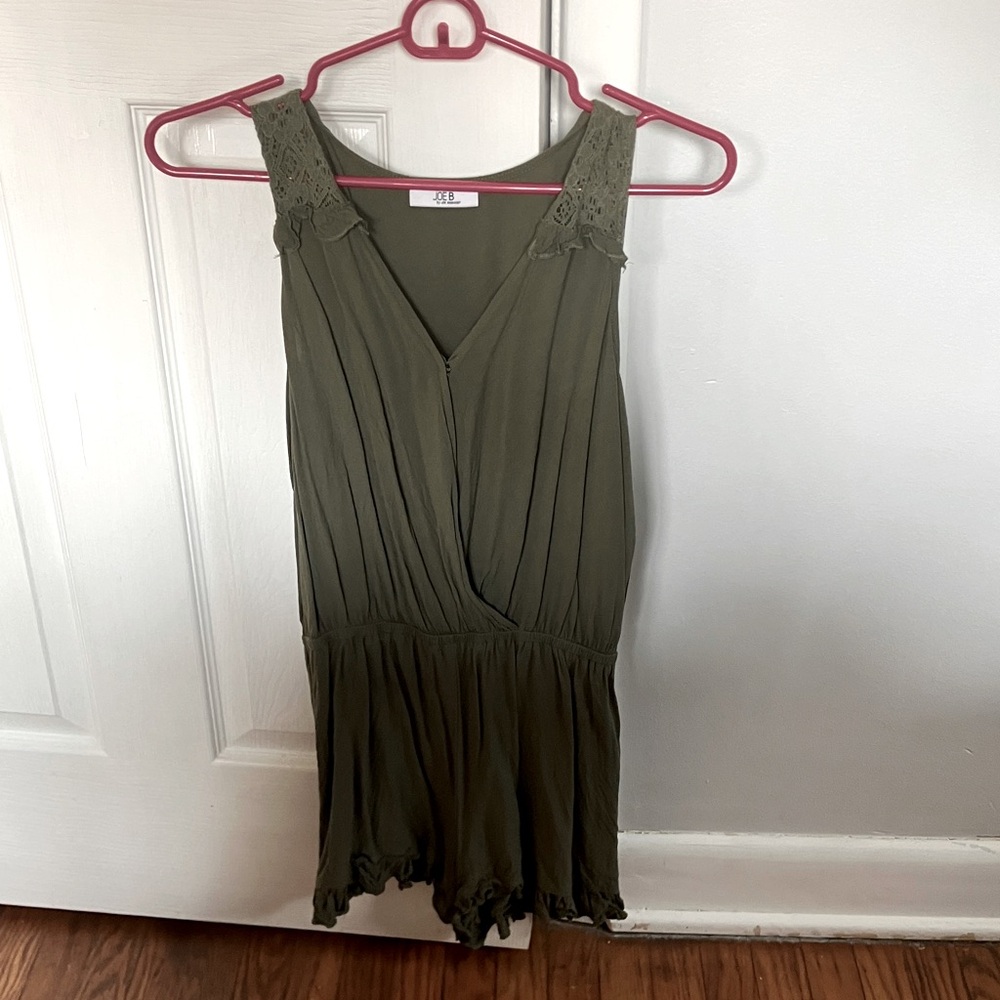 JOE B Joe Benbasset Olive Green Romper M